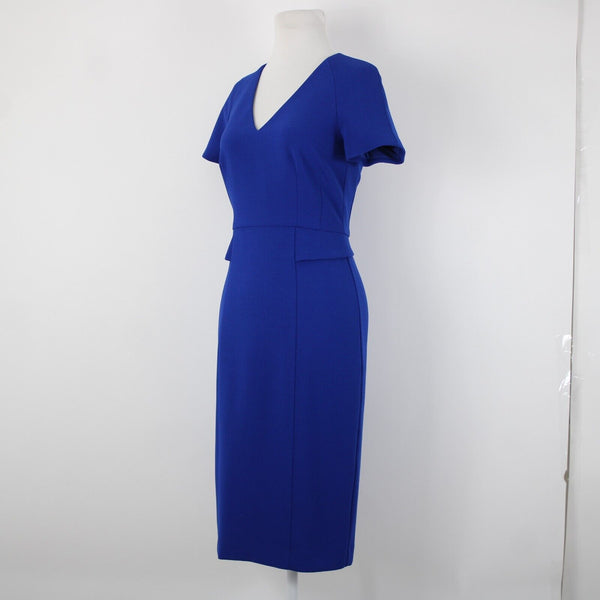 Harper Rose Sz 2 Royal Blue V Neck Bodycon Lined Polyester Spandex Dress