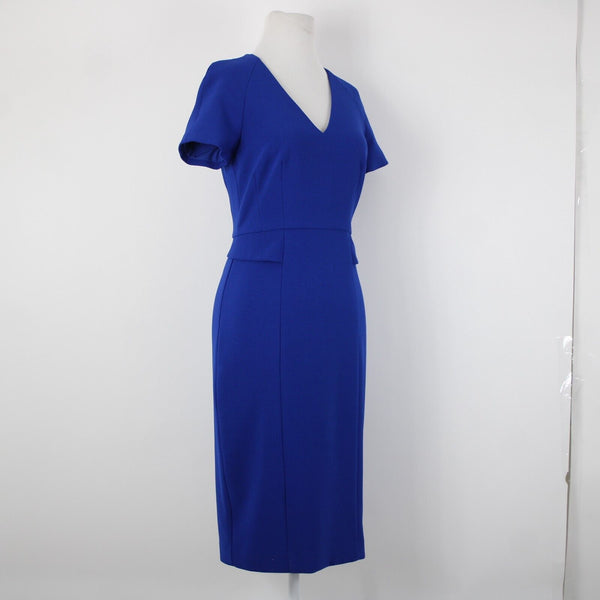 Harper Rose Sz 2 Royal Blue V Neck Bodycon Lined Polyester Spandex Dress