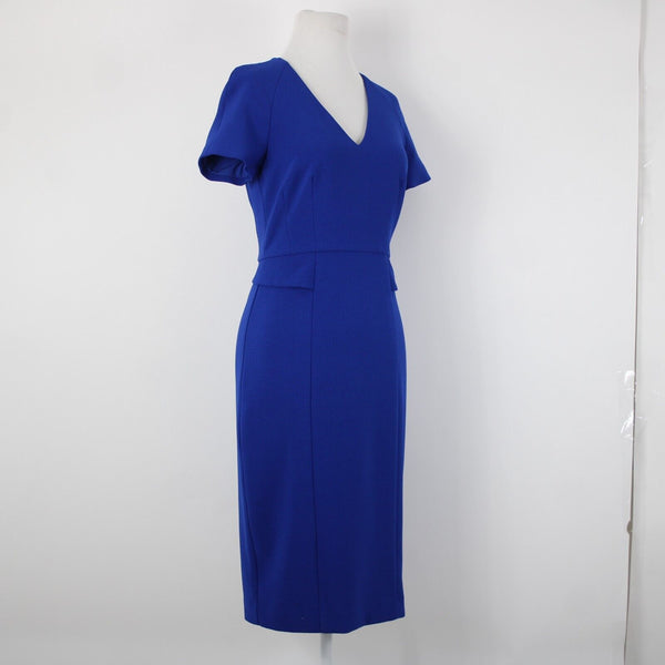 Harper Rose Sz 2 Royal Blue V Neck Bodycon Lined Polyester Spandex Dress