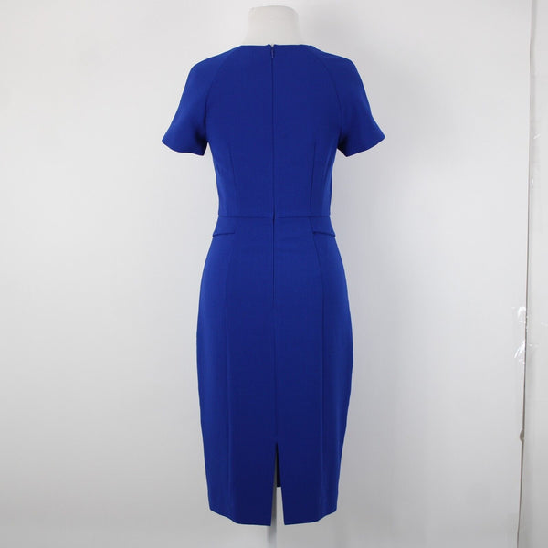 Harper Rose Sz 2 Royal Blue V Neck Bodycon Lined Polyester Spandex Dress