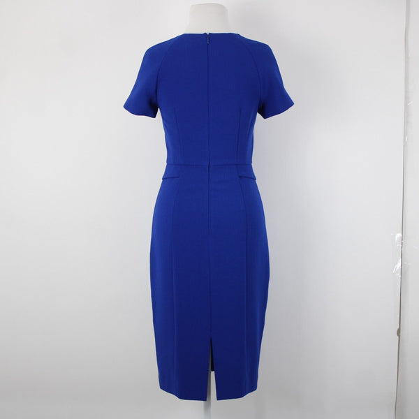 Harper Rose Sz 2 Royal Blue V Neck Bodycon Lined Polyester Spandex Dress