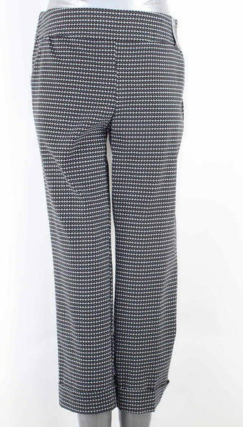 NY&C NEW $47 M x 24 Black White Pull On Cuffed Rayon Blnd Legging Fit Pant