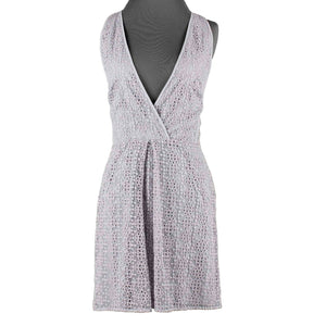 Rebecca Minkoff Sz 6 Gray Lace Overlay Nylon Blend Lined Poly Blend Dress