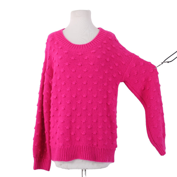 Lou Grey For Loft Sweater NEW Sz M Pink Knit Acrylic Wool Sweater