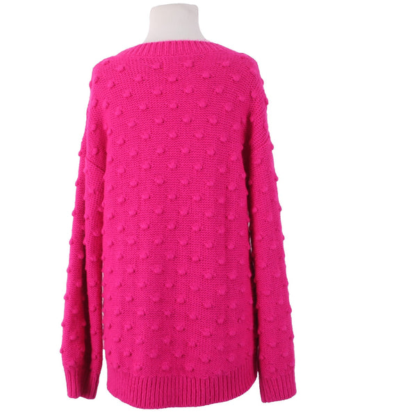 Lou Grey For Loft Sweater NEW Sz M Pink Knit Acrylic Wool Sweater