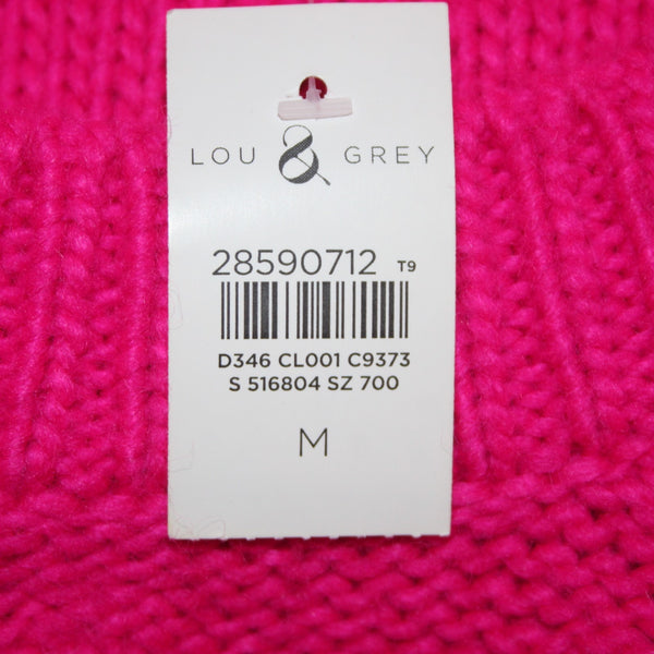 Lou Grey For Loft Sweater NEW Sz M Pink Knit Acrylic Wool Sweater