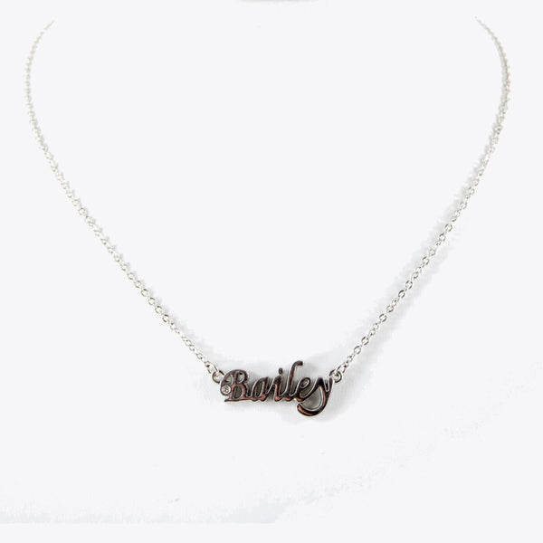 BAILEY NEW Silvertone Rhinestone Accent 14.5" w 4.5" Multi Ring Ext Necklace