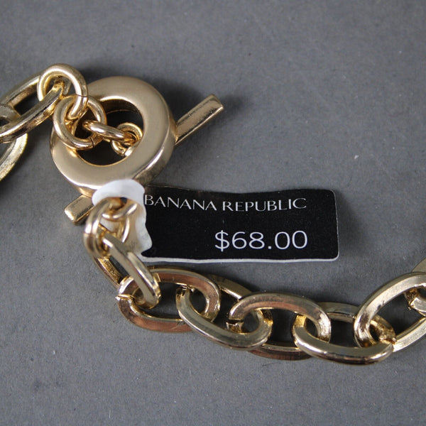 Banana Republic NEW $68 Goldtone Tortoise Chain 42" Necklace