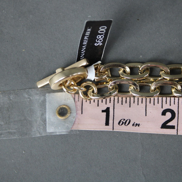 Banana Republic NEW $68 Goldtone Tortoise Chain 42" Necklace