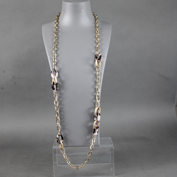 Banana Republic NEW $68 Goldtone Tortoise Chain 42" Necklace