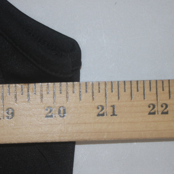 X  Plus Dress NEW Sz XL Black Sleeveless Feathered Bottom Cotton Polyester Dress