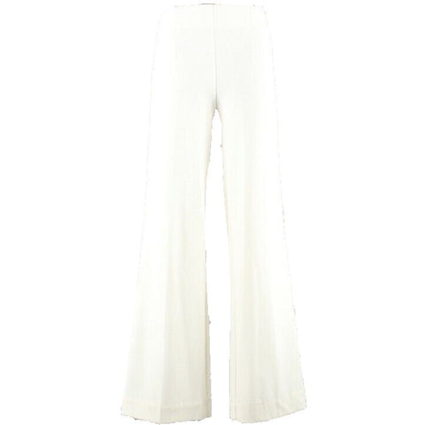 JLo 2 x 32" Ivory Side Zip Flat Knit Polyester Rayon Spandex Trouser Pant