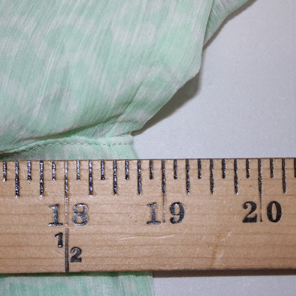 Loft NEW Sz S Green White Ruffled Sweetheart V Neck 100% Polyester Lined Top