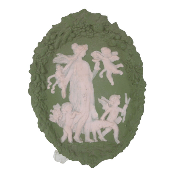 Alma 1954 Angel 8.5" x 6 Porcelain Cameo Wall Decor Plaque