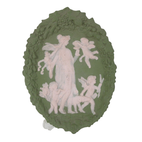 Alma 1954 Angel 8.5" x 6 Porcelain Cameo Wall Decor Plaque