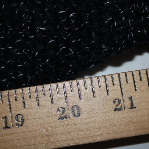 Madewell Sz XS Black Gray Heathered Fringed Heavy 100% Cotton Knit Jacket