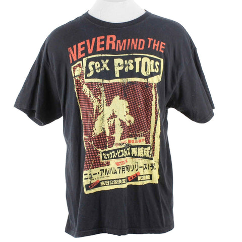 Hanes Sz 2XL Black Multi The Sex Pistols Nevermind 100% Cotton Knit Shirt