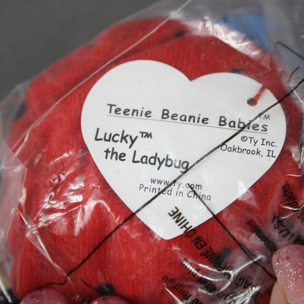 Ty 2000 McDonalds Happy Meal Teenie Beanie Babies # 5 Lucky The Ladybug Toy