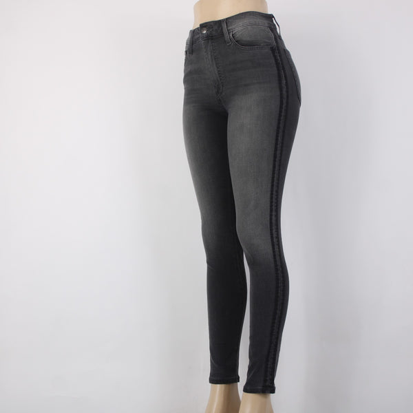 Joes Jeans Sz 26 x 29 Black Gray Denim Pockets Skinny Cotton Lyocell Jeans