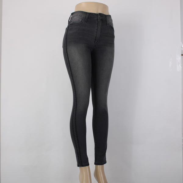 Joes Jeans Sz 26 x 29 Black Gray Denim Pockets Skinny Cotton Lyocell Jeans