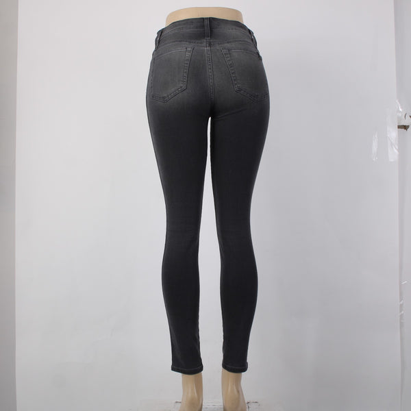 Joes Jeans Sz 26 x 29 Black Gray Denim Pockets Skinny Cotton Lyocell Jeans