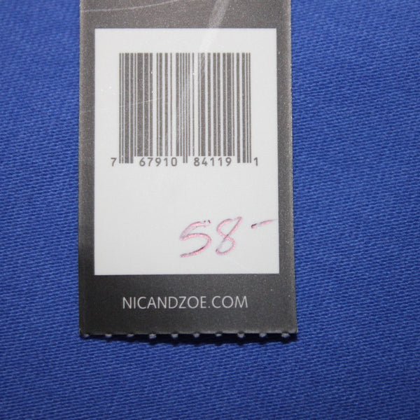 Nic Zoe Top NEW $58 Sz 1X Blue Sleeveless Cotton Spandex Tank Top