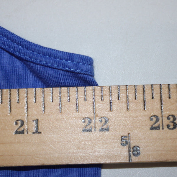 Nic Zoe Top NEW $58 Sz 1X Blue Sleeveless Cotton Spandex Tank Top