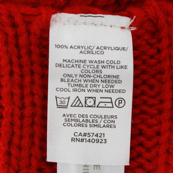 Loft NEW Sz XS Red Open Knit Short Sleeve 100% Acrylic Poncho Sweater