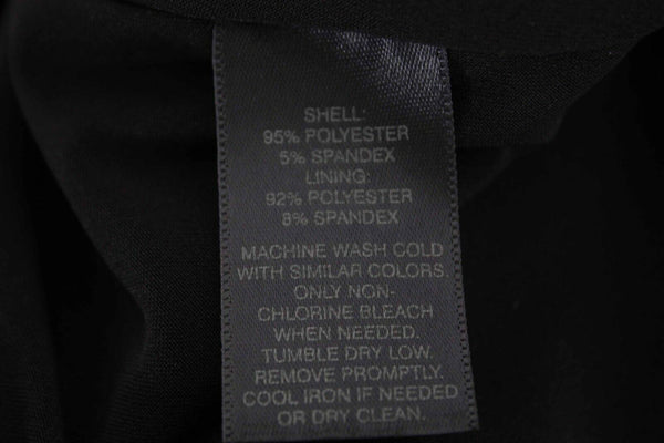 White House Black Market NEW $98 Sz XS Black Metal Detail Poly Blend Dress