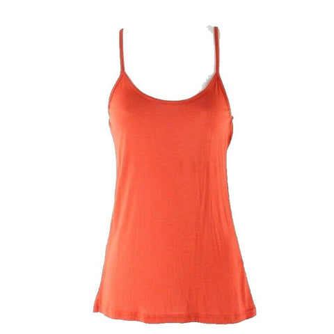 Mono Reno NEW $79 Sz S Rust Orange 100% Rayon Tank Top