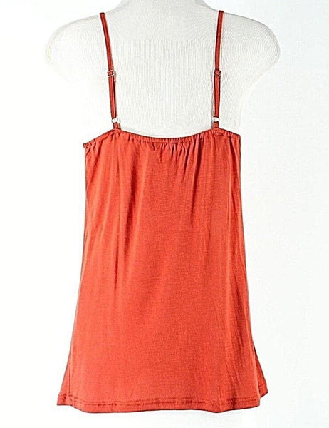 Mono Reno NEW $79 Sz S Rust Orange 100% Rayon Tank Top