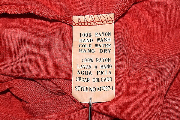 Mono Reno NEW $79 Sz S Rust Orange 100% Rayon Tank Top