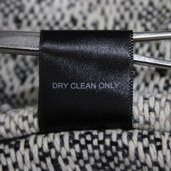 Ro De Sz S Black White Gray Collar Zipper Pockets Boho Polyester Acrylic Jacket