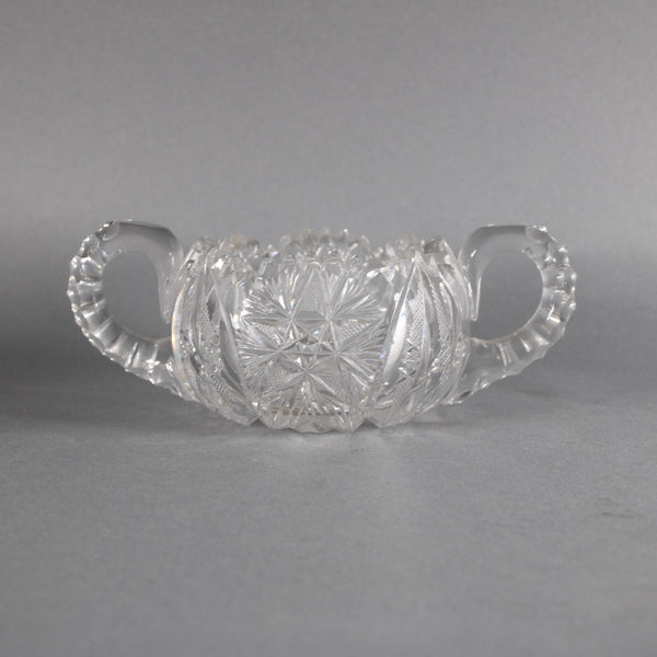 Sugar Creamer Set Cut Large Crystal Cut Sugar Creamer Set