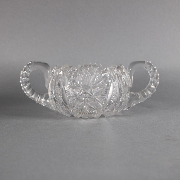 Sugar Creamer Set Cut Large Crystal Cut Sugar Creamer Set
