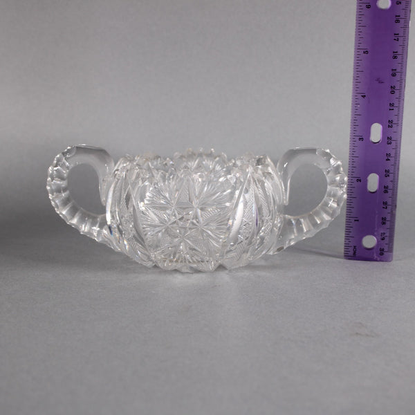 Sugar Creamer Set Cut Large Crystal Cut Sugar Creamer Set