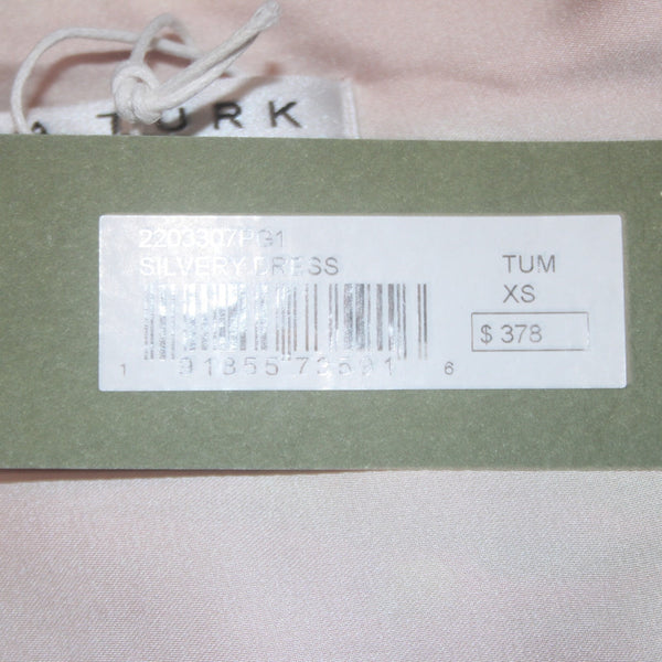 Trina Turk Dress NEW $378 Sz XS Blue Pink Multi Colored 100% Recycled Poly AS IS