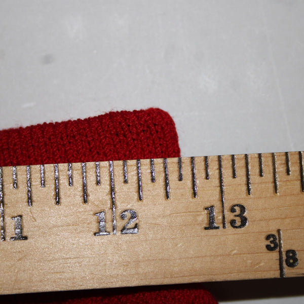 St John Sz 8 Red Elastic Waist Santana Knit AS IS Skirt