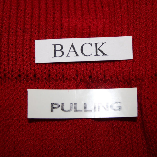 St John Sz 8 Red Elastic Waist Santana Knit AS IS Skirt