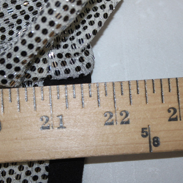 John Meyer Dress NEW $139 Sz 20W Black Silver Paillettes Nylon Metallic Spandex