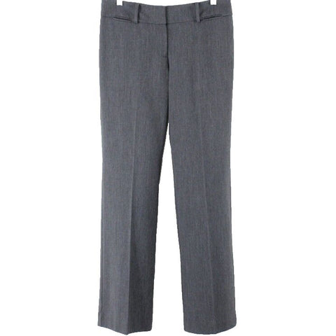 Loft Curvy Sz 4 x 32 Charcoal Gray Polyester Blend Dress Trouser Pant