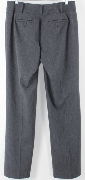 Loft Curvy Sz 4 x 32 Charcoal Gray Polyester Blend Dress Trouser Pant