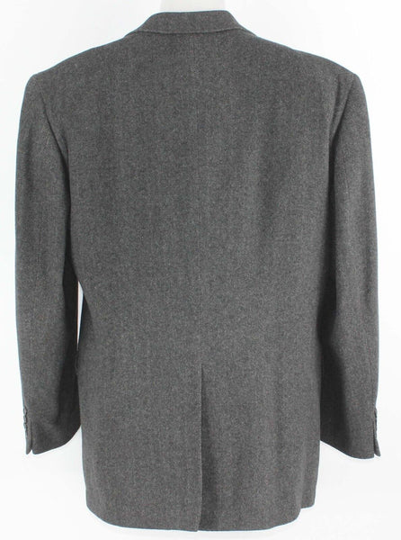Christian Aujard Sz 42L Gray Wool Camel Hair Nylon Viscose Lined Jacket