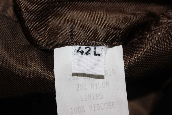 Christian Aujard Sz 42L Gray Wool Camel Hair Nylon Viscose Lined Jacket
