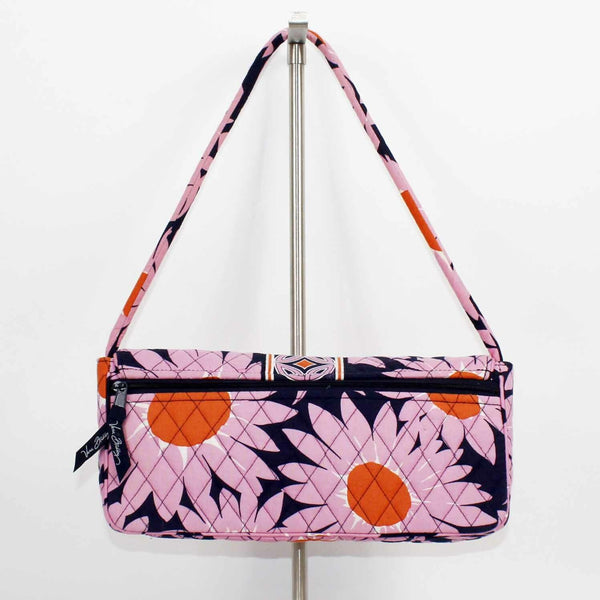 Vera Bradley Pink Navy Orange White 6 X 13 X 2.5 Shoulder Purse
