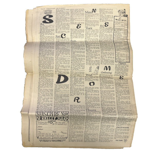 Berkeley Barb Vol. 8, No. 9 Issue 185, Feb 28 - Mar 6, 1969