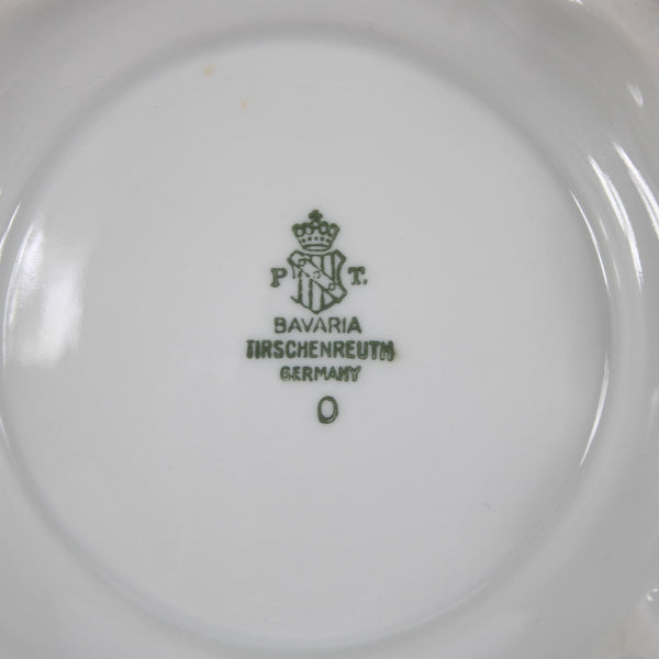 Tirschenreuth Bowl Plate Gold Pink Multi Color Bavaria 6.5 x 2 Bowl Plate