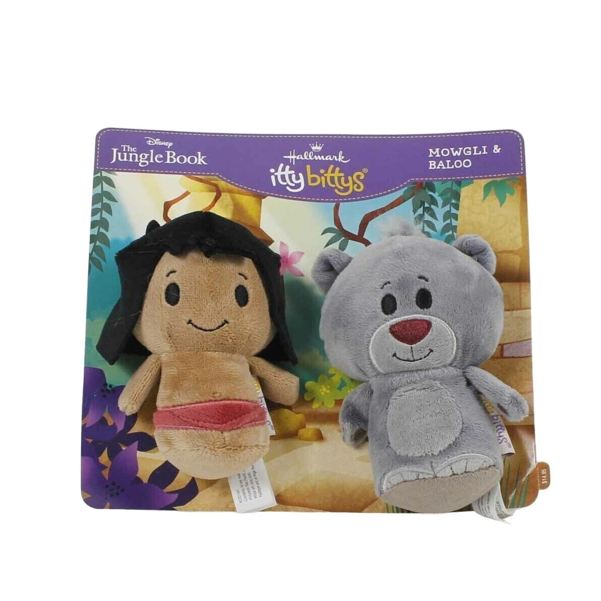 Hallmark Itty Bittys The Jungle Book Mowgli & Baloo Plush Dolls
