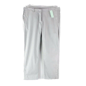 Simply Vera Sz 8 x 22.5 Gray Capri Crop Dressy Polished Cotton Blend Pant