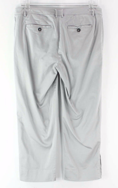 Simply Vera Sz 8 x 22.5 Gray Capri Crop Dressy Polished Cotton Blend Pant
